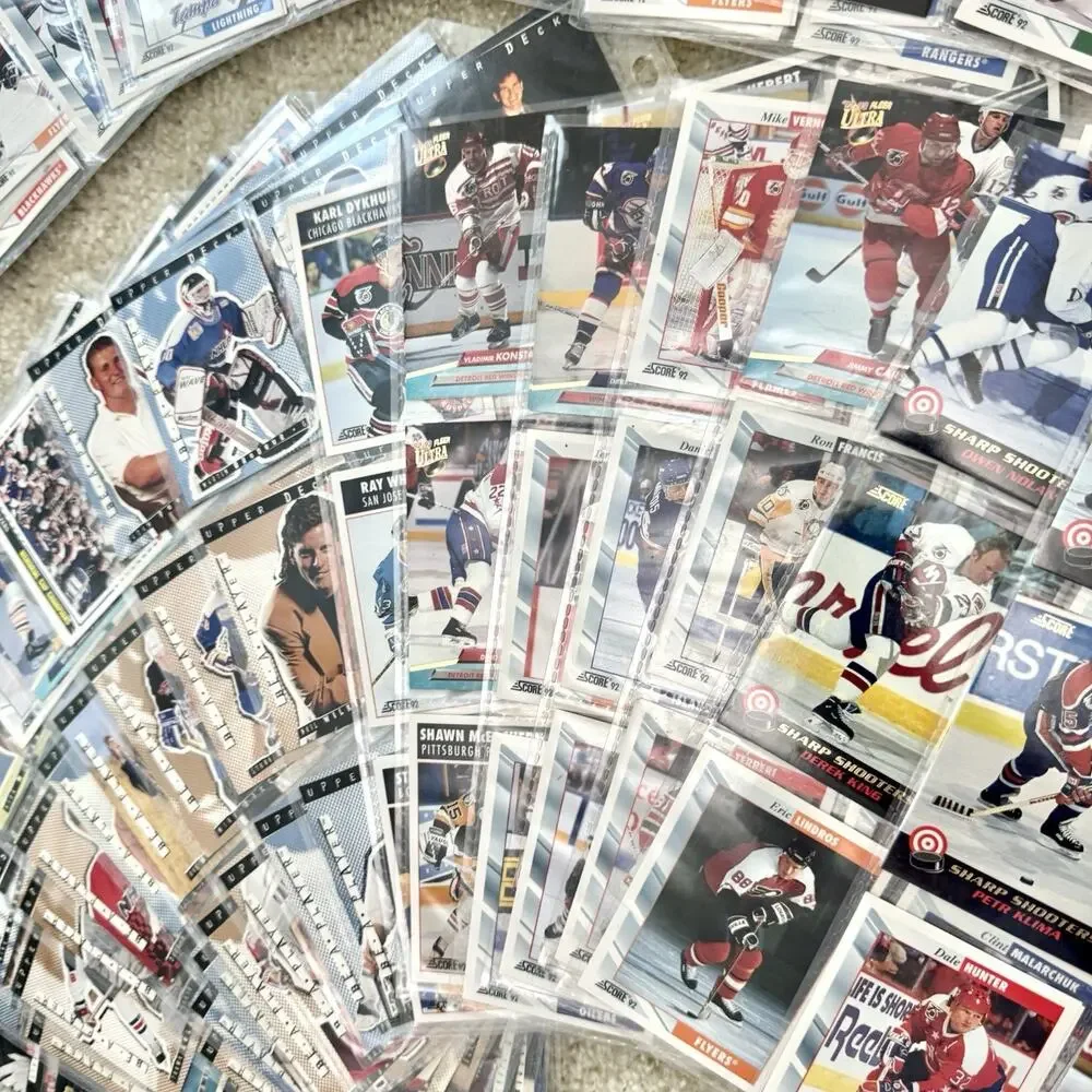 500+ Hockey Cards Lot 1990s NHL Upper Deck Score Pro Set Stars Rookies Hall Fame